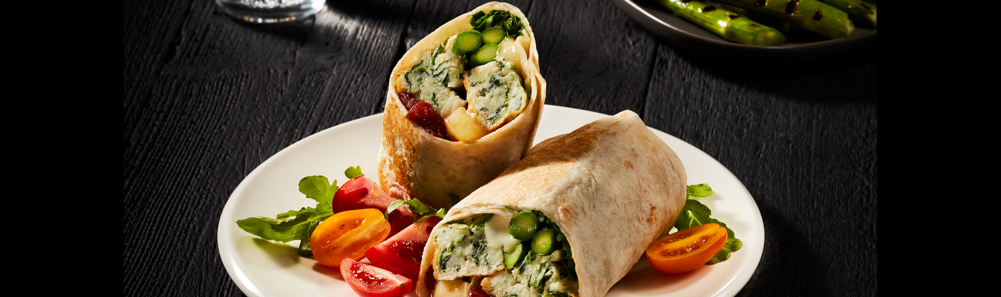 Elegant Asparagus & Quiche Wrap with Spiced Tomato Jam