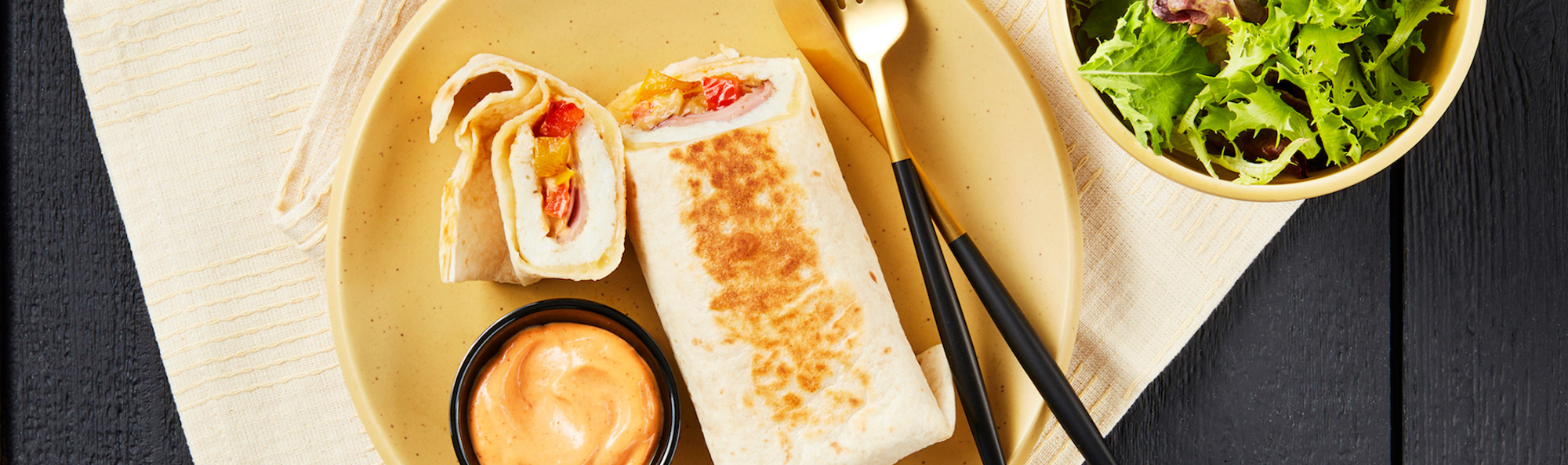 Tortillas aux blancs d'œufs fumés